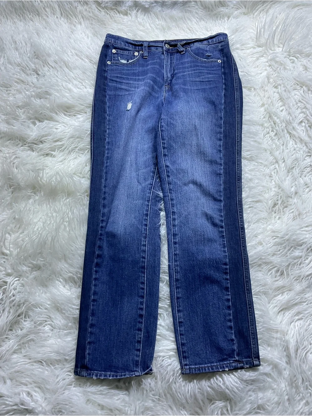 J Crew Vintage Straight Jean in Two Tone Denim